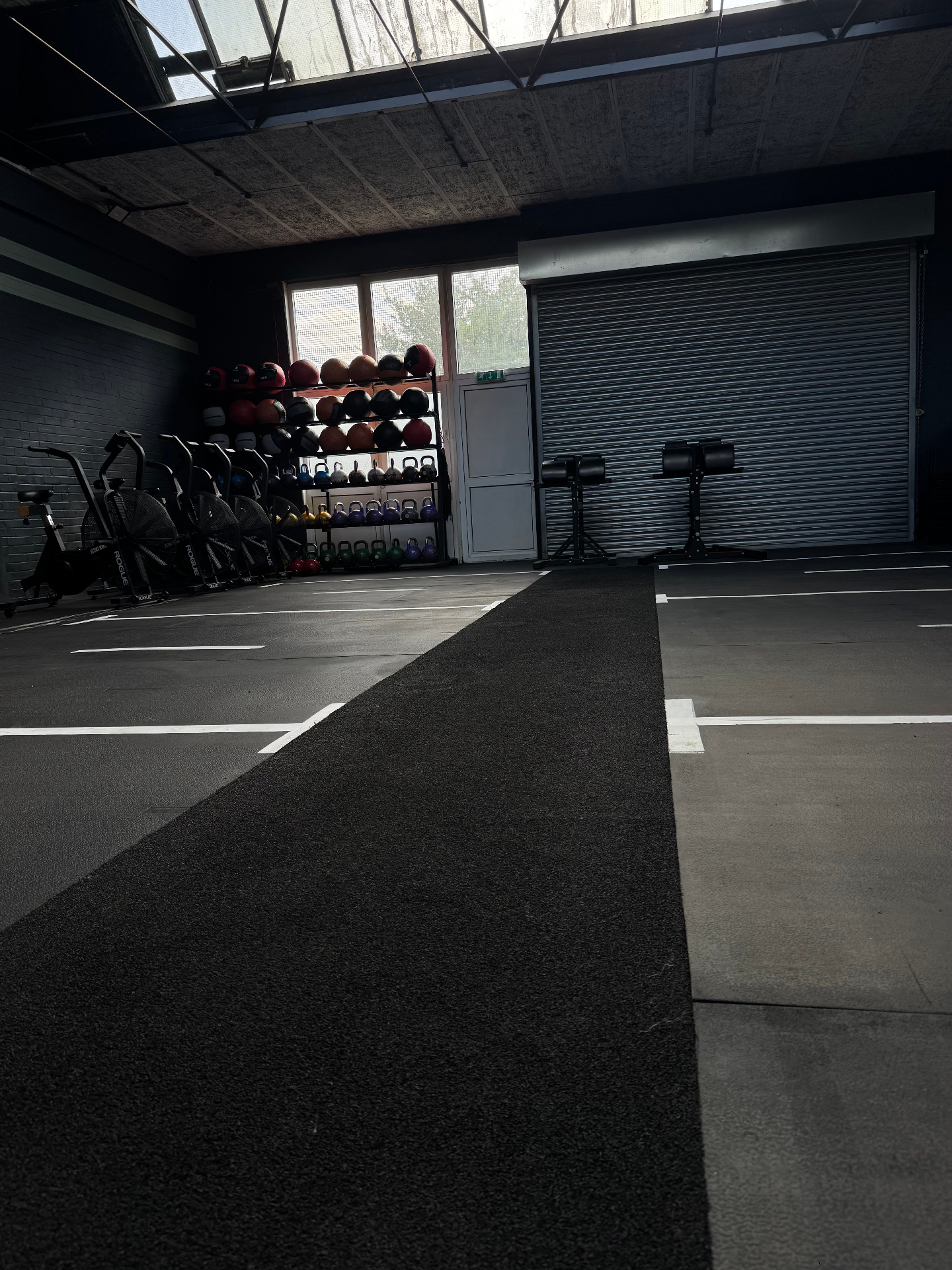 CrossFit Revival Basingstoke gym interior with HYROX training equipment